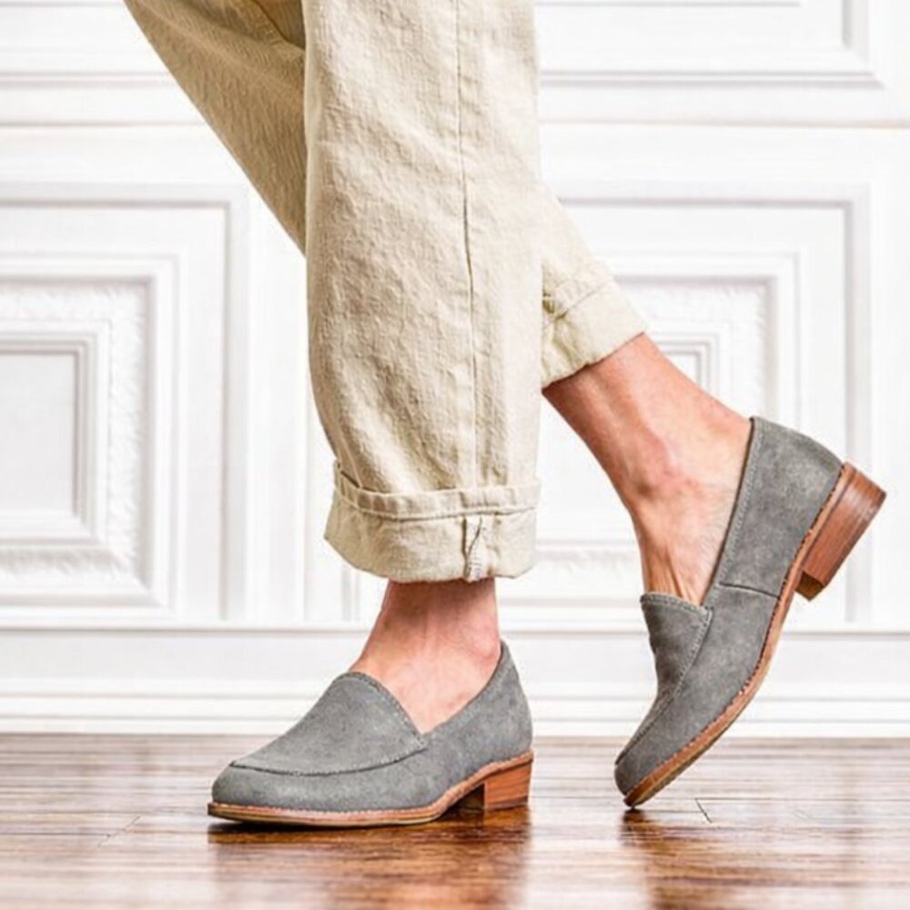 NEW Sofft Shoe Napoli Loafers - Suede in gray For Women 0126 4s2